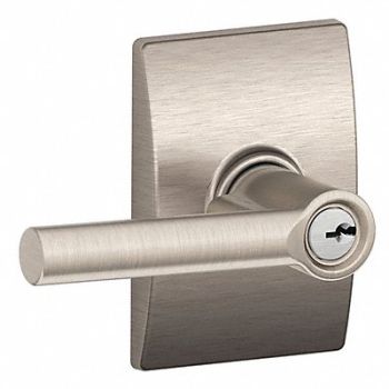 SCHLAGE Lever Lockset Mechanical Entrance Grd. 2, 49ZR66