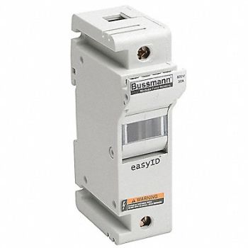 BUSSMANN Fuse Block 0 to 30A Class J 1 Pole, 49ZU13