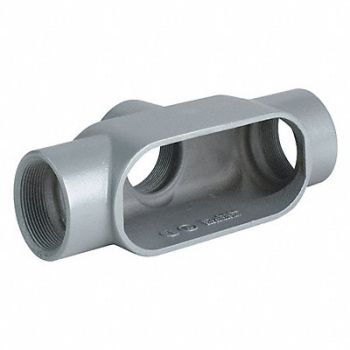 HUBBELL KILLARK Conduit Outlet Body Alum Trd Sz 3/4in, 49ZW37