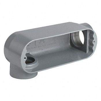 HUBBELL KILLARK Conduit Outlet Body Iron Trd Sz 2 1/2in, 49ZX21