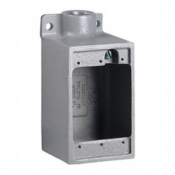 HUBBELL KILLARK Device Box 1 Gang 32.0 cu in Capacity, 49ZY10