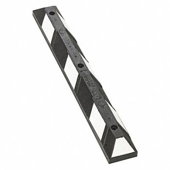 GRAINGER APPROVED Car Stop Black/White 4 H x 48 L x 6 W, 49ZZ25