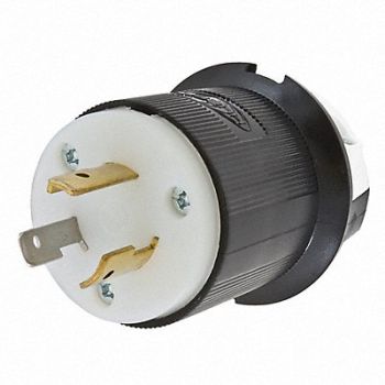 HUBBELL Plug 125VAC 20A L5-20P 2P 3W 1PH, 4A259