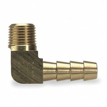 PARKER Barbed Hose Fitting Hose ID 3/8 NPT, 4A493