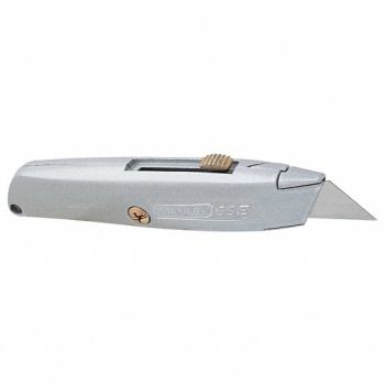 STANLEY Utility KnifeGray, Carbon Steel Utility Knife, 6" Overall Length, 4A803