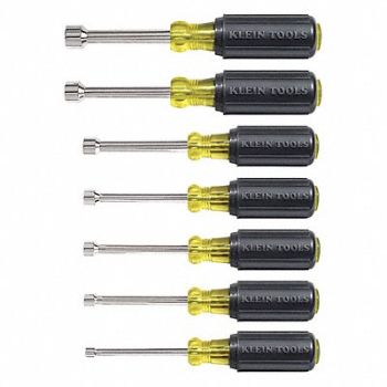 KLEIN TOOLS Hollow Shank Nut Driver Set, 4A843