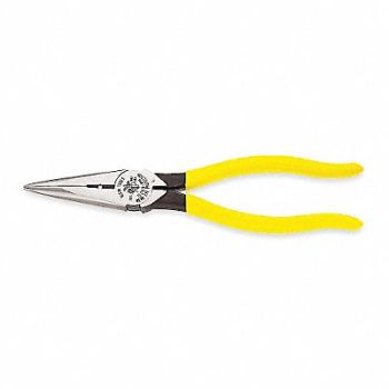 KLEIN TOOLS Needle Nose Plier 8-7/16 L Smooth, 4A863