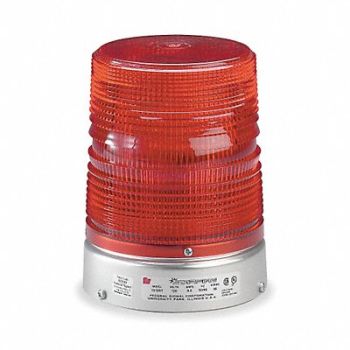 FEDERAL SIGNAL Warning Light Double Flash Strobe Red, 4A965