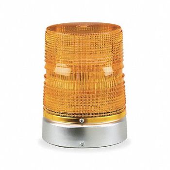 FEDERAL SIGNAL Warning Light Double Flash Strobe Amber, 4A966