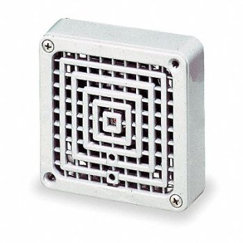 FEDERAL SIGNAL Vibratone Horn 120VAC 0.18 AC Gray, 4A967