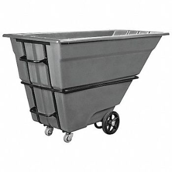 AKRO-MILS Tilt Truck Heavy-Duty 2 cu yd. Gray, 4AAZ5