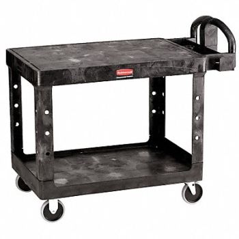 RUBBERMAID COMMERCIAL PRODUCTS Utility Cart 500 lb Load Cap. Plastic, 4ACA8