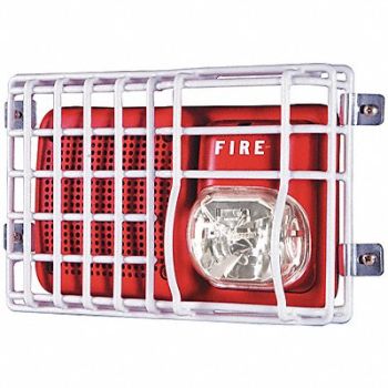 SAFETY TECHNOLOGY INTERNATIONAL Audible/Strobe Guard Steel Wire Flush, 4AGA5