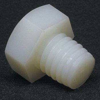 GRAINGER APPROVED HxHdCpScrw Nylon 20mm M8-1.25 10PK, 4AGV1