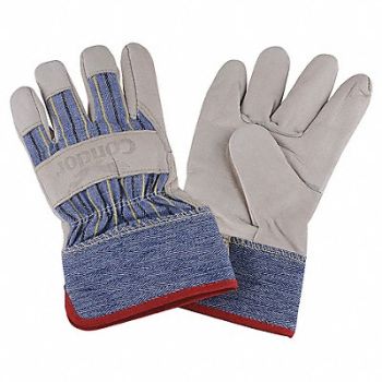 CONDOR D1575 Leather Gloves Beige/Blue 2XL, 2MDE2