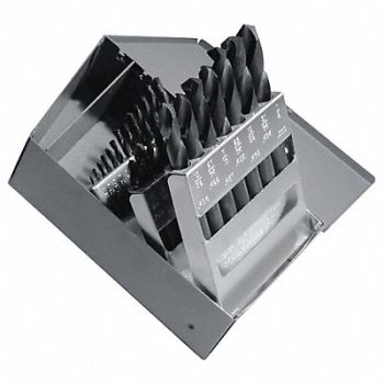 WESTWARD Screw Machine Drill Bit Set 29pc HSS, 401J97