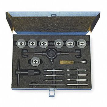 CLEVELAND Tap/Die Set 18pc UNC UNF, 4ALF1