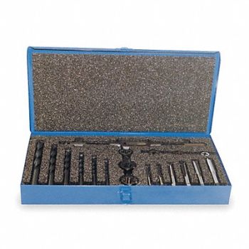 CLEVELAND Drill/Tap/Die Set 18pc HSS, 4ALH5