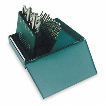 CHICAGO-LATROBE Drill/Tap Set 18pc NC NF, 4ALK1