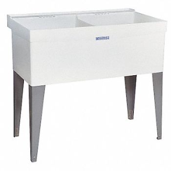 MUSTEE ELMust Laund Tub Rect 24inx20inx12-3/4in, 4ARZ3