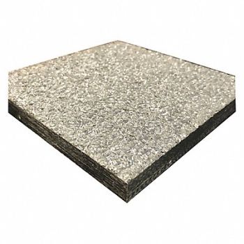 FIBERGRATE FiberPlate Grit Poly Gry 1/2 x 48 x48 In, 4ATF4
