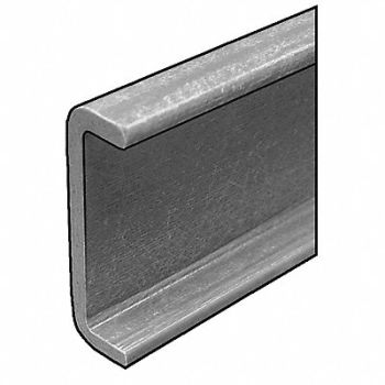 FIBERGRATE U Channel ISOFR 2 3/4 Leg 1/2 In T 10 Ft, 4ATN7