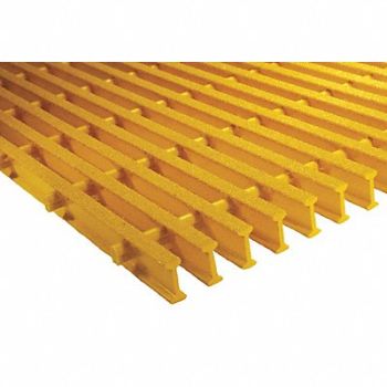 FIBERGRATE Industrial Pultruded Grating Span 4 ft., 4AUC5