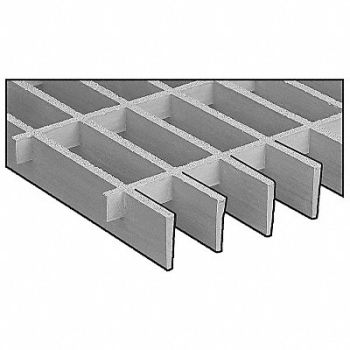 FIBERGRATE Moltruded Grating Span 6 ft., 4AUP9