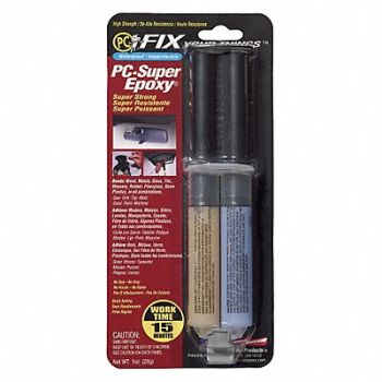 PC PRODUCTS Epoxy Adhesive Syringe 1 1 Mix Ratio, 4AUW6