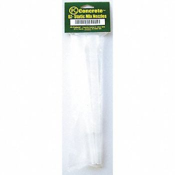 PC PRODUCTS Static Mixing Nozzle Clear Plastic PK2, 4AUX8