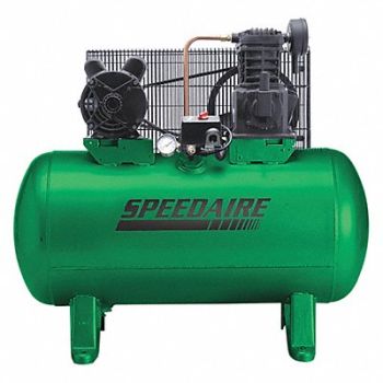 SPEEDAIRE Electric Air Compressor 3 hp 1 Stage, 4B237