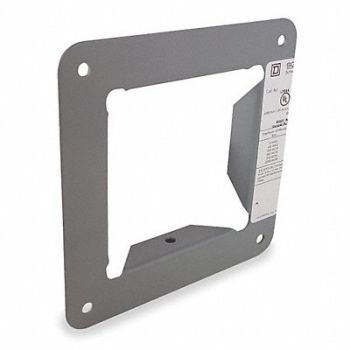 SQUARE D Wireway Accessory Panel Adapter 4x4 in., 4B449