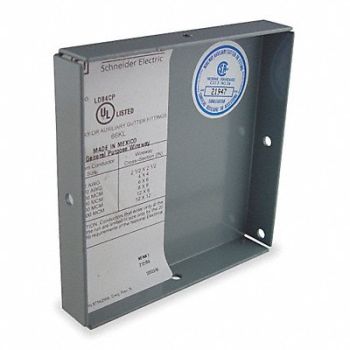SQUARE D Wireway Closing Plate 4x4 In Steel, 4B458
