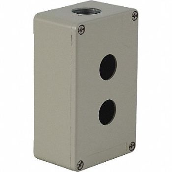 SCHNEIDER ELECTRIC Pushbutton Enclosure 3.03 in 2 Holes, 4B591