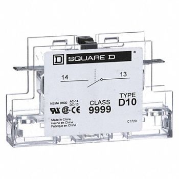 SQUARE D Auxiliary Contact 1 NO, 4B972
