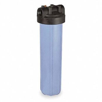 PENTAIR/PENTEK Filter Housing 23 1/4 H 7 1/2 Dia Blue, 4BA77