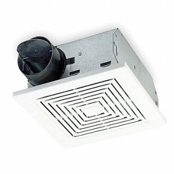 BROAN Bthrm FN 3In Duct Dia Galv Steel 120 V, 4C374