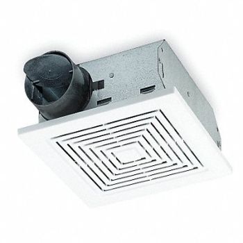 BROAN Bthrm FN 3In Duct Dia Galv Steel 120 V, 4C376