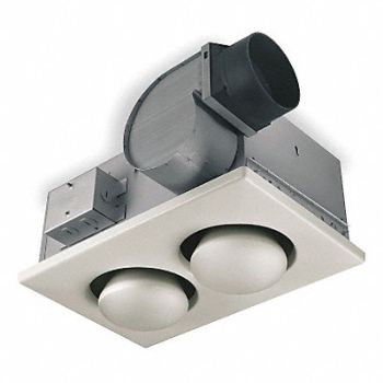 BROAN Bthrm FN 4In Dct Dia Galv Steel 120 V, 4C540