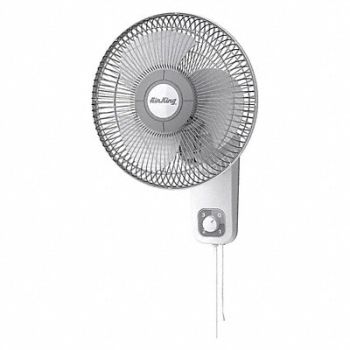 AIR KING Wall Mount Fan 3 Speeds 12 Blade Dia, 4C630