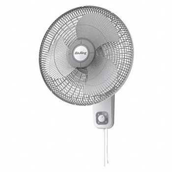 AIR KING Wall Mount Fan 3 Speeds 16 Blade Dia, 4C631