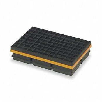 MASON Vibration Isolation Pad 10x12x1 1/4 In, 2LVP6