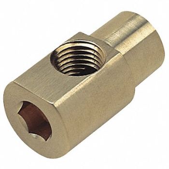 GRAINGER APPROVED 90 Hex Key Elbow Brass 1/2 in FNPT, 4CCL3