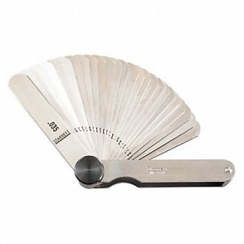 STARRETT Feeler Gauge Set Dimension Type, 4CEN4