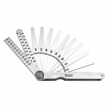 STARRETT Feel Gauge Set w/ Wire Taper Gauges, 4CEN7