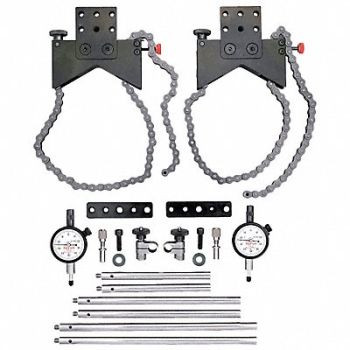 STARRETT Alignment Clamp Set w/2ZUH4 Indicator, 4CEW1