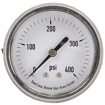 GRAINGER APPROVED D1379 Panel Mount Pressure Gauge U Clamp 2-1/2, 4CFA3