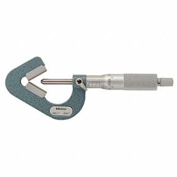MITUTOYO V-Anvil Micrometer 0.09-1 In 0.0001, 4CGE1