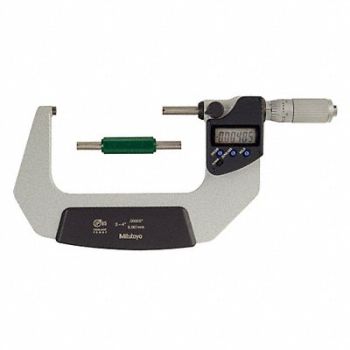 MITUTOYO Electronic Micrometer 3-4 In 0.00005 In, 4CGG1