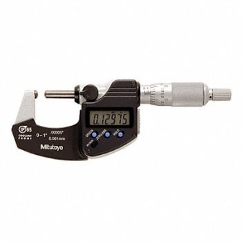 MITUTOYO Spherical Anvil/Spindle Micrometer 0-1In, 4CGG5